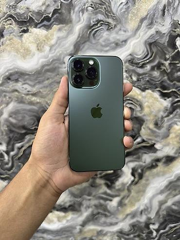 Apple iPhone: IPhone 13 Pro, 128 GB, Alpine Green, Simsiz şarj, Face ID, Sənədlərlə — 1