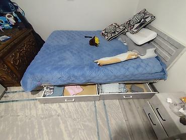 bunk bed: Двуспальная кровать с выдвижными ящиками - Размер спального места — 5