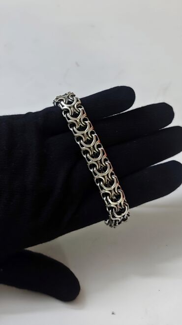 серебро с: Браслет, Проба 925, Мужские, Новый