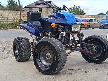 daewoo damas kredit: ATV / Kvadrovelosiped – mavi rəng - 4 təkərli off-road kvadro, ön — 9