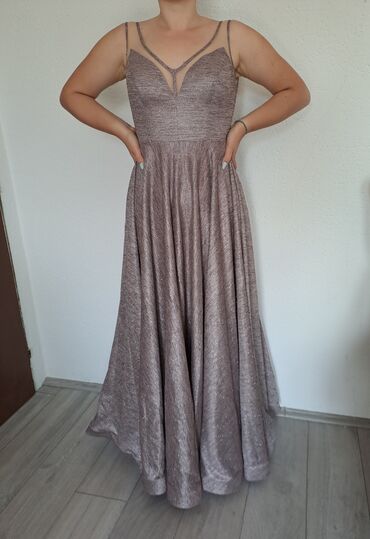 haljine za punije dame sa stomakom: M (EU 38), color - Purple, Evening, With the straps