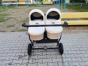 Коляски: Коляска для двойни RIKO Basic (2 в 1) - Формат «бок о бок»: две — 6