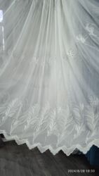 Шторы и занавески: Лен, С вышивкой, Изготовление на заказ, Новый, Для балкона, Для беседки, Для дачи — 5