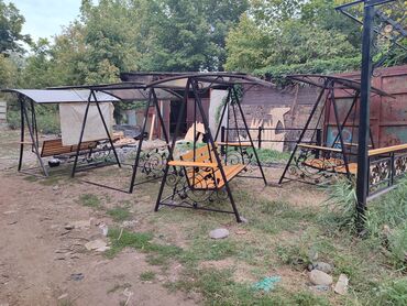 Садовые качели: Садовые качели Металл, Со спинкой, С крышей at lalafo.kg — 11 Садовые качели: Садовые качели Металл, Со спинкой, С крышей — 11