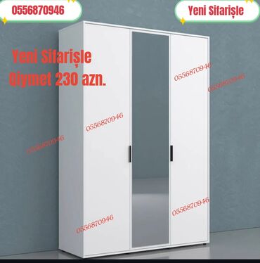 Dolablar: Yeni, Açılan, 3 qapılı Düz dolab, Qarderob, paltar dolabı, Rusiya — 6