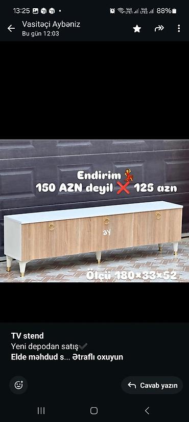 madeyra tv stendler: Siyirməsiz, Polkalı, Zəmanətsiz, Kredit yoxdur — 4