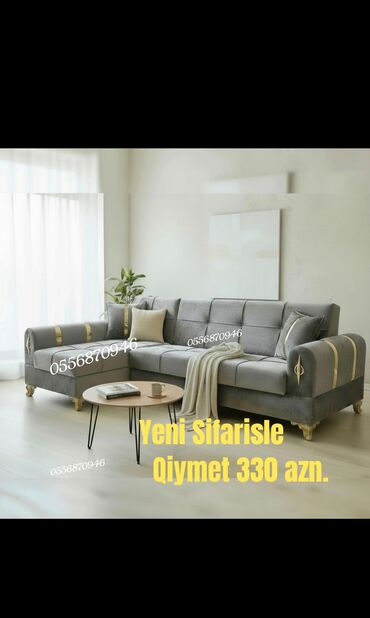 Sifarişlə divanlar: Künc divan, Qonaq otağı üçün, Parça, Bazalı, Açılan, Kitab — 8