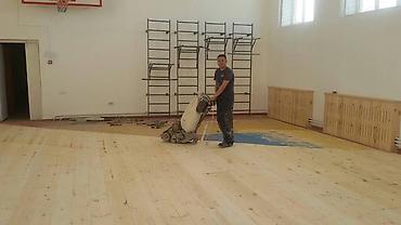 Другие стройуслуги: Шлифуем пол паркет — 1