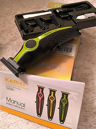 sac masini: Kemei KM-260 USB Type‑C şarj olunan saç və saqqal trimmeri - Rəqəmsal — 3
