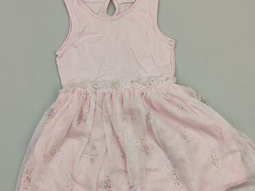 różowa satynowa sukienka: Sukienka, So cute, 2-3 lat, 92-98 cm, stan - Bardzo dobry