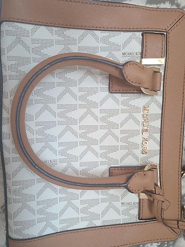 Сумки: Сумка Michael Kors (логотип MK) - Модель: структурированная — 1