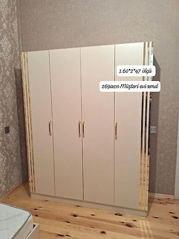 asm mebel: Dörd qapılı paltar dolabı - Ölçülər: 1.60 × 2.00 × 0.47 m (eni × — 1