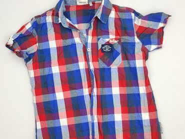 skórzana spódniczka mini: Shirt 12 years, condition - Perfect, pattern - Cell, color - Red