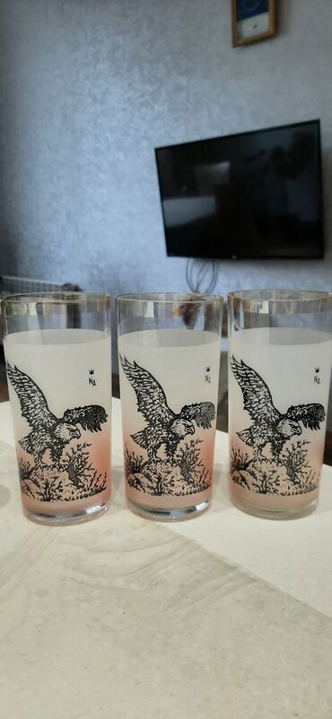 çay stəkanı: Stəkanlar, rəng - Qızılı, 2 ədədli dəst, 250 ml, Çexiya