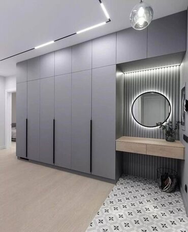 Шкафы для одежды: Мебель на заказ, Элегантный гардероб в современном стиле, выполненный — 44