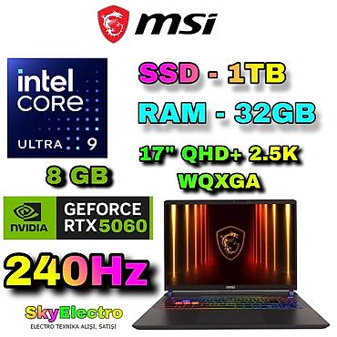 alienware: Yeni MSI, 17 ", Intel Core i9, 1 TB, Ödənişli çatdırılma, Rayonlara çatdırılma, Ünvandan götürmə — 1