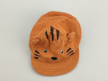 czapka dla dziecka z uszami: Czapka z daszkiem, H&M, 9-12 m, stan - Dobry