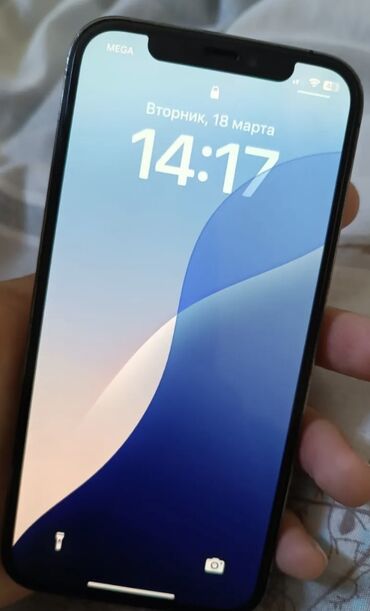 Apple iPhone: IPhone 12 Pro, Б/у, 128 ГБ, Синий, Защитное стекло, Чехол, Кабель, 75 %