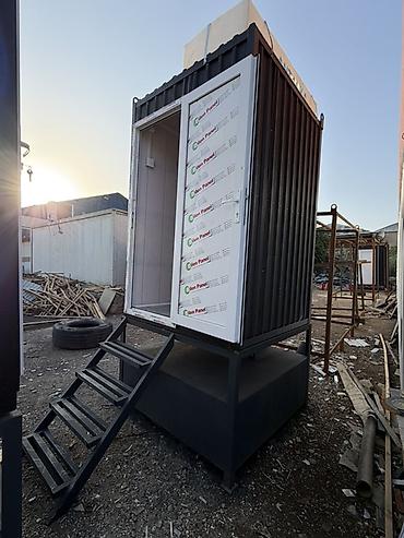 nasoslar və hidroforlar: Metal karkaslı, konteyner tipli mobil tualet kabinəsi - Ölçü — 1