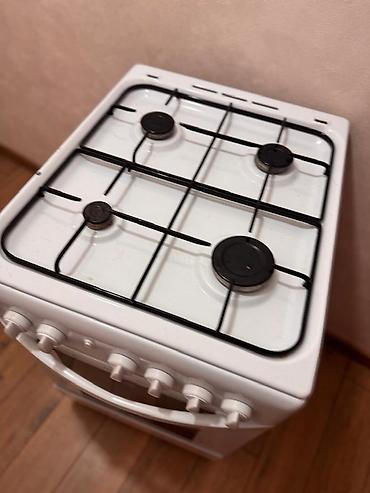 type 1: Газовая печь, Indesit, Б/у, Напольная, цвет - Белый, Полная оплата — 3
