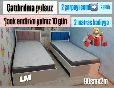 taxt üçün baza: Uşaq/yeniyetmə otağı üçün 2 ədəd tək çarpayı dəsti. Xüsusiyyətlər: - — 1