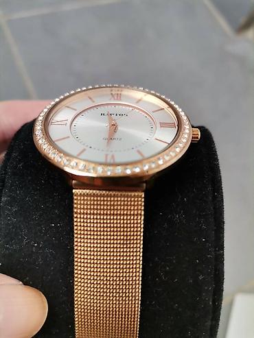 Ručni satovi: Predivan ženski sat s cirkonima, rose gold, kao nov — 12