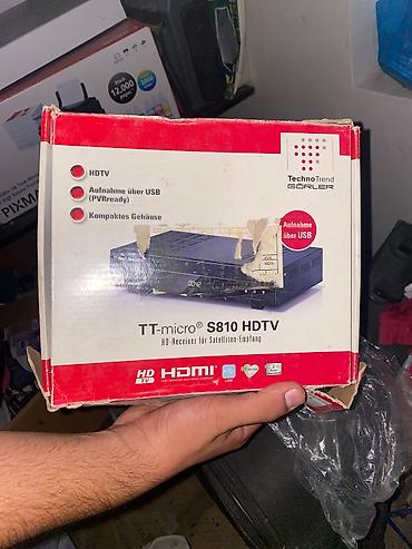 televizor ekran ölçüləri: İŞLƏNMƏYİB YENİDİR, ❗❗❗ TechnoTrend TT-micro S810 HDTV peyk — 2