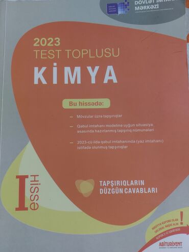 riyaziyyat 2019 test toplusu: 2023 kimya test toplusu 1ci hissə