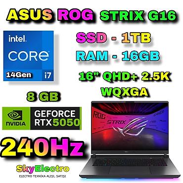 alienware: Yeni ASUS ROG, 16 ", Intel Core i7, 1 TB, Rayonlara çatdırılma, Ünvandan götürmə, Pulsuz çatdırılma — 1