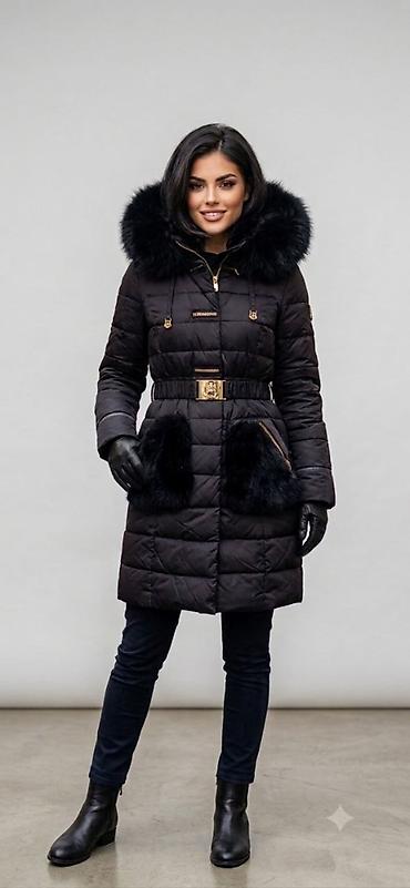 fsbn jacket: Perjana zimska jakna s prirodnim krznom Krzno se skida. Velicina L — 1