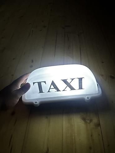 h4 lampa: Taksi dam işıq lövhəsi - Rəng: ağ korpus, qara “TAXI” yazısı - Güclü — 3