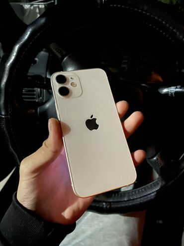 купить телефон тесла: IPhone 12 mini, Колдонулган, 128 ГБ, White Titanium