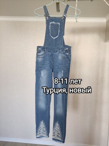 турецкое джинсовое платье: Джинсы и брюки, цвет - Голубой, Новый