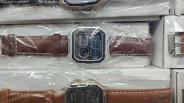 elektrikli saat: Casio rəqəmsal qol saatı – World Time seriyası - Korpus: çoxbucaqlı — 2