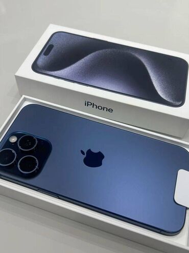 iphone 14 pro qiymeti: IPhone 15 Pro Max, 256 GB, Blue Titanium