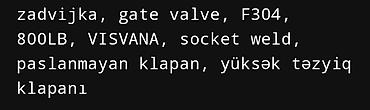 bolt blok: Sənaye klapanı – VISWANA Gate Valve - Marka: VISWANA (VIS) - Tip — 5