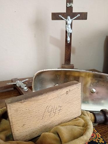 Stare vaze i dekor: Crkveni liturgijski set – komplet - Dva drvena krsta sa korpusom — 4