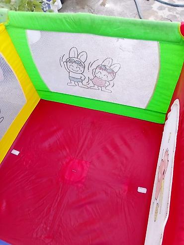 islenmis usaq manejleri: Uşaq oyun manesi / playpen - Rəngarəng dizayn: qırmızı-yaşıl-göy-sarı — 5