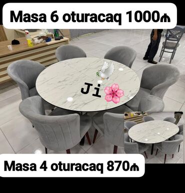 stul ustu: Yeni, 4 stul