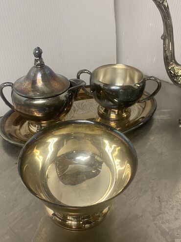 Qəhvə dəstləri və servizlər: Qəhvə dəsti, rəng - Gümüşü, Metal — 4