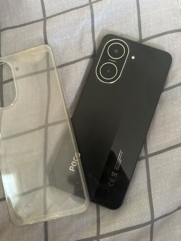 телефоны по низкой цене: Poco C75, Б/у, 128 ГБ, цвет - Черный, 1 SIM, 2 SIM