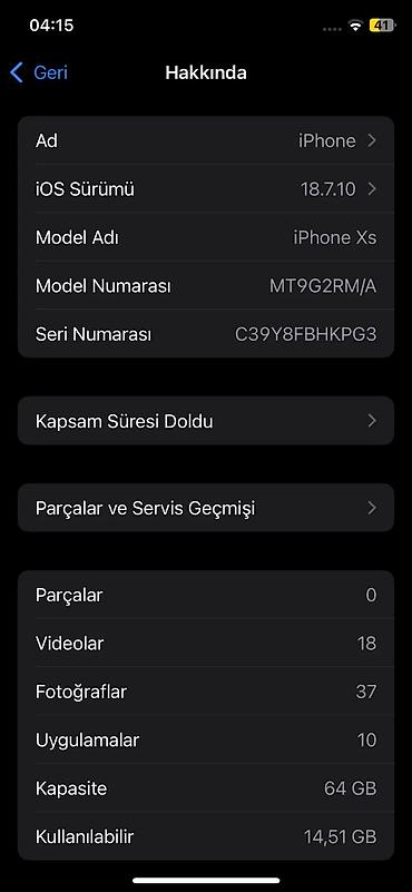iphone 15 pro max 256: IPhone Xs, 64 GB, Gümüşü, Face ID — 3