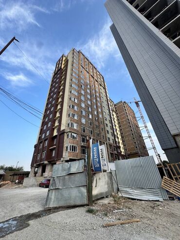 квартира бишкек 2023: 2 бөлмө, 76 кв. м, Элитка, 15 кабат, ПСО (өзү оңдоп түзөтүп бүтүү үчүн)