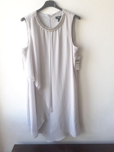 Dresses: XL (EU 42), color - Grey, Evening, With the straps