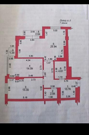 Продажа квартир: 3 комнаты, 80 м², Южная Магистраль 7 этаж, ПСО (под самоотделку) — 2
