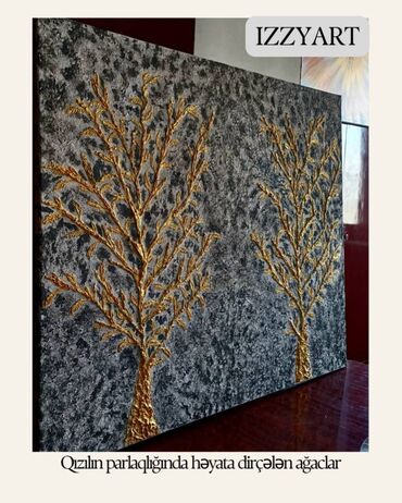 Şəkillər, tablolar: Tablo lar. Kətan üzərində işlənib. Təkcə boya deyil,Çoxlu işləmələr — 3