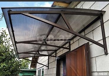 saat divar: Polikarbonat naves və çardaq işləri 🏠 Həyətyanı sahə, avtomobil — 3