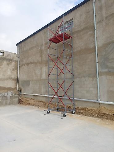 azərbaycan gerbi şəkilləri: Metal mobil iskele (rolikli) – təmir-tikinti və hündürlükdə işlər — 8