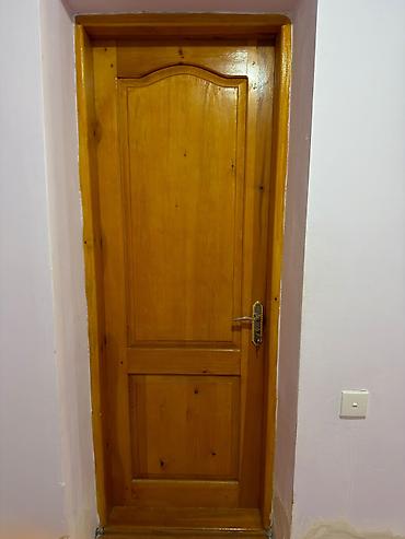 Jalüz qapılar: Taxta və şüşəli otaq qapıları – dəst - Material: təbii ağac (masif) — 1