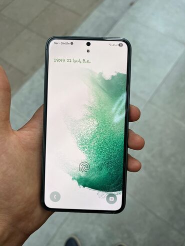 samsung soyuducularin qiymeti: Samsung Galaxy S22, 128 GB, rəng - Yaşıl, Sensor, Barmaq izi, Simsiz şarj